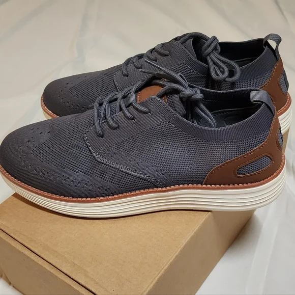 BOGO $2 Men's Gray Casual Shoes 9.5 NIB - Picture 6 of 13